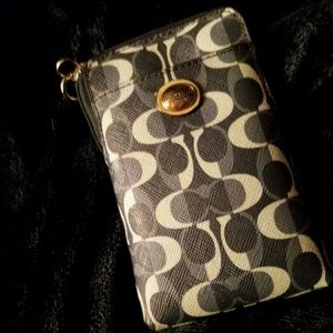 Blue Coach Wristlet/Cigarette Case